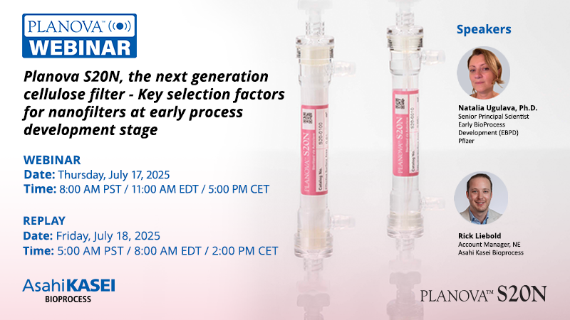 Planova S20N, the next generation cellulose filter-Key selection factors for nanofilters at early process development stage